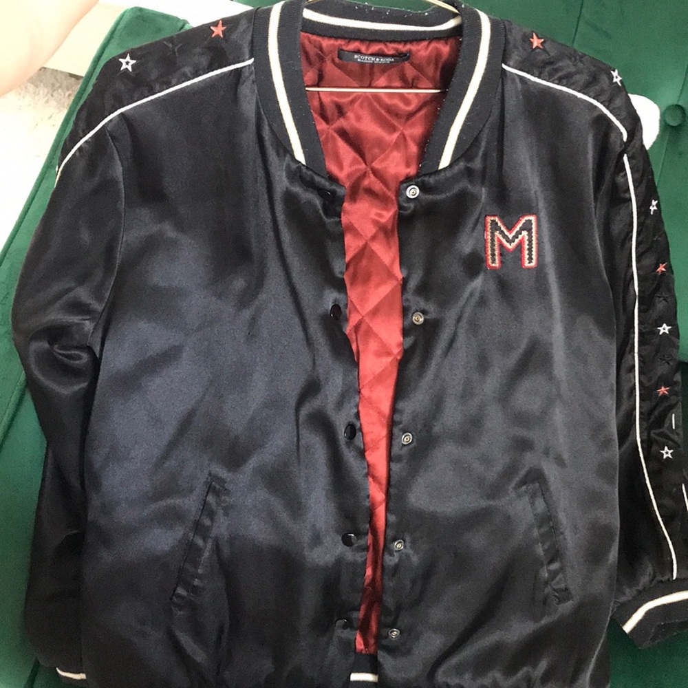 Satin bomber jacket